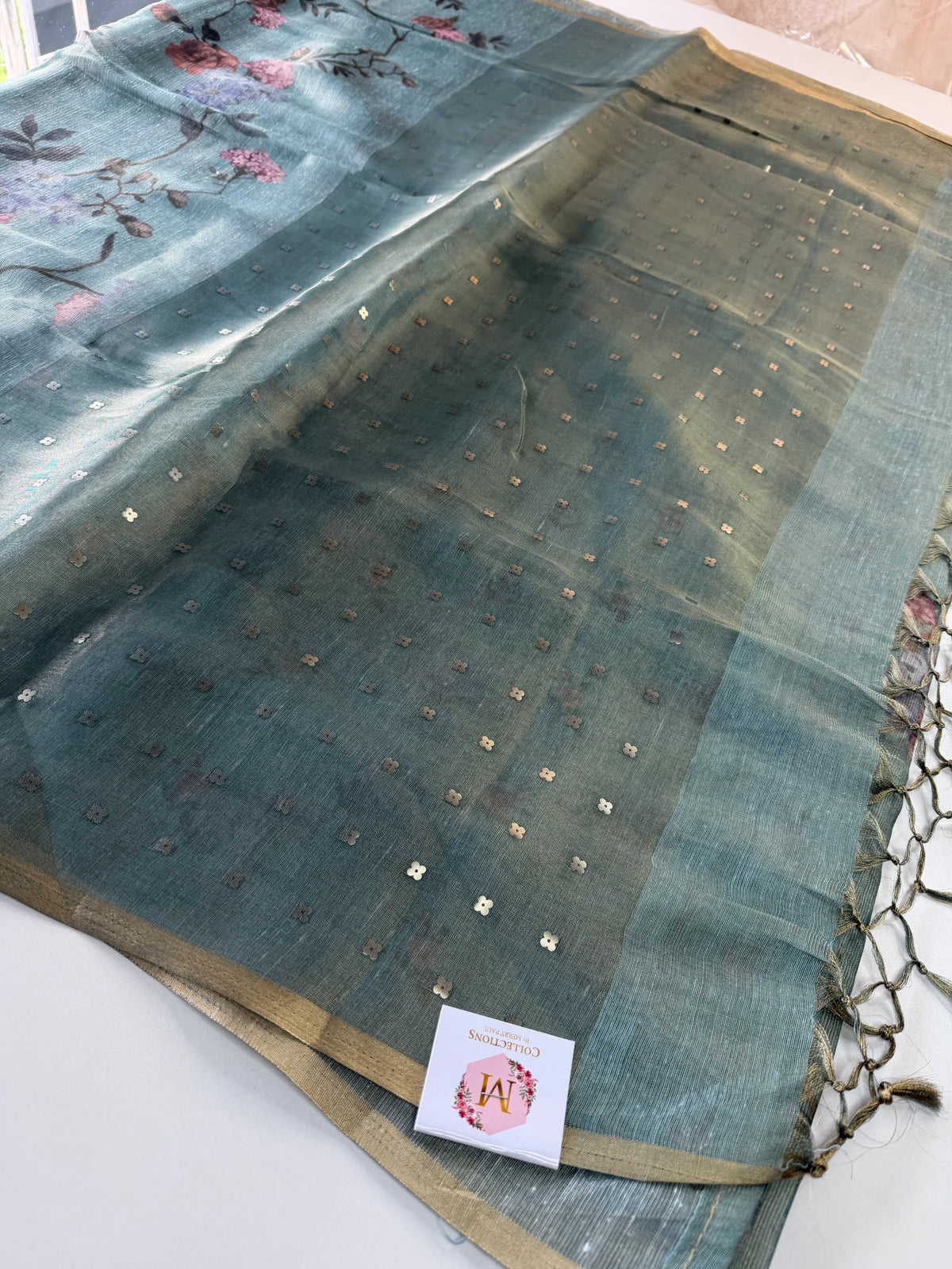 Tissue Chanderi blended saree/ GDF11