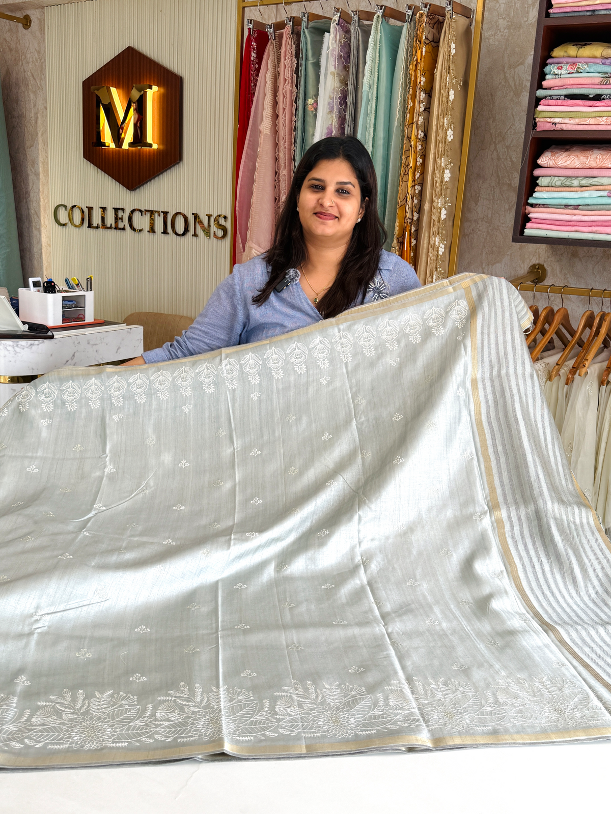 Soft Semi Tussar Saree/ FGD613