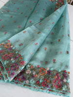Glass organza saree/ 67HL