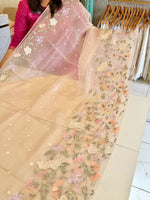 Glass organza Saree/ 155F