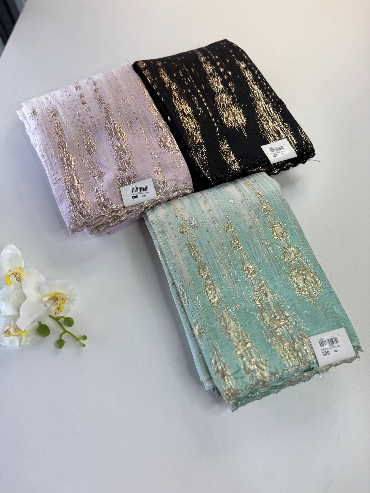 Turkish Organza Unstitched Salwar set / 266H