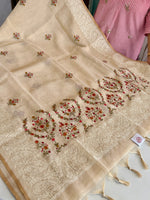 Tissue Linen Saree/ SR564