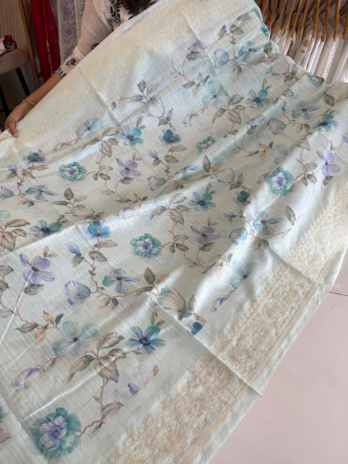 Semi Jute Saree/ 5191