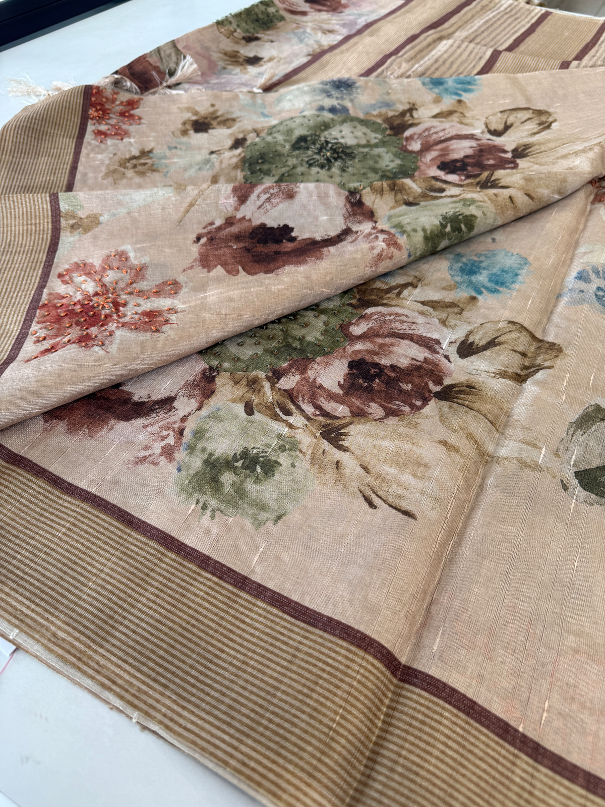 Soft semi Tussar saree/ 4965