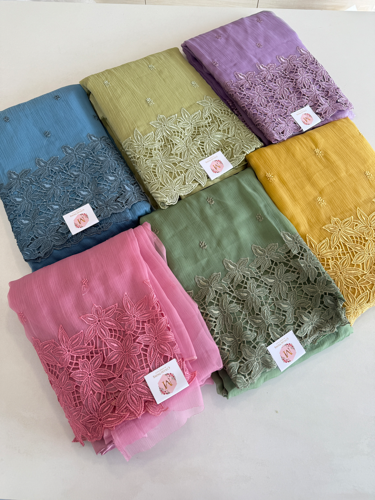 Chiffon unstitched salwar set / NC110