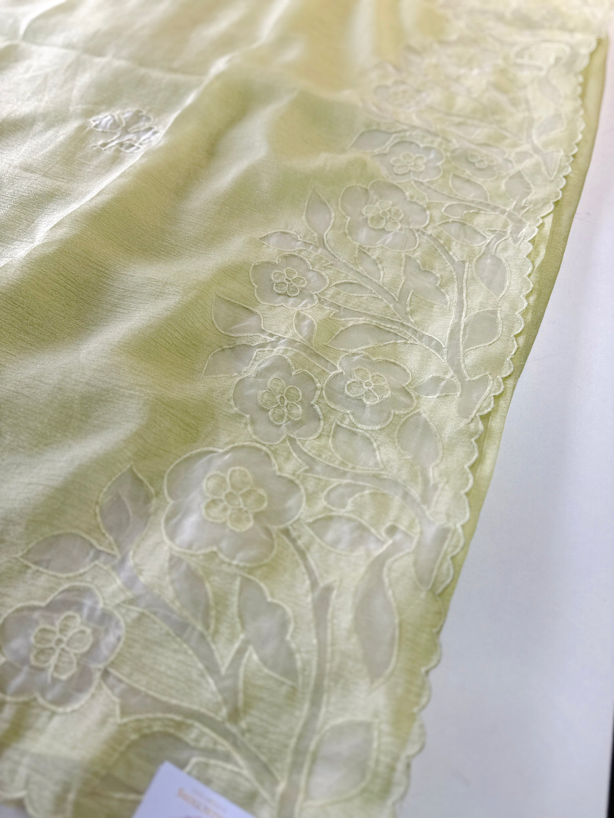 Crushed crape saree/ AM101