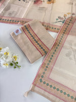 Slub silk unstitched salwar set / NC227