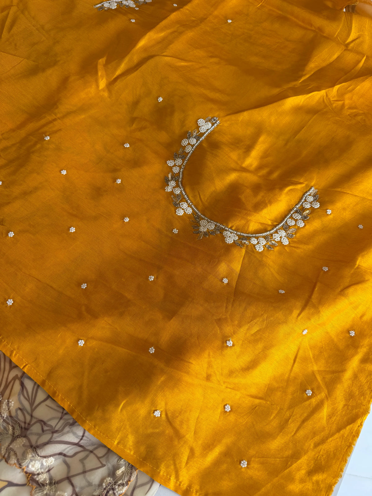 Digital printed organza saree/ 280P