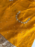 Digital printed organza saree/ 280P
