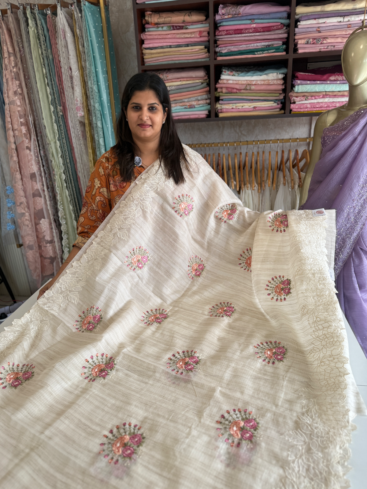 Silky kotta saree / ABC23