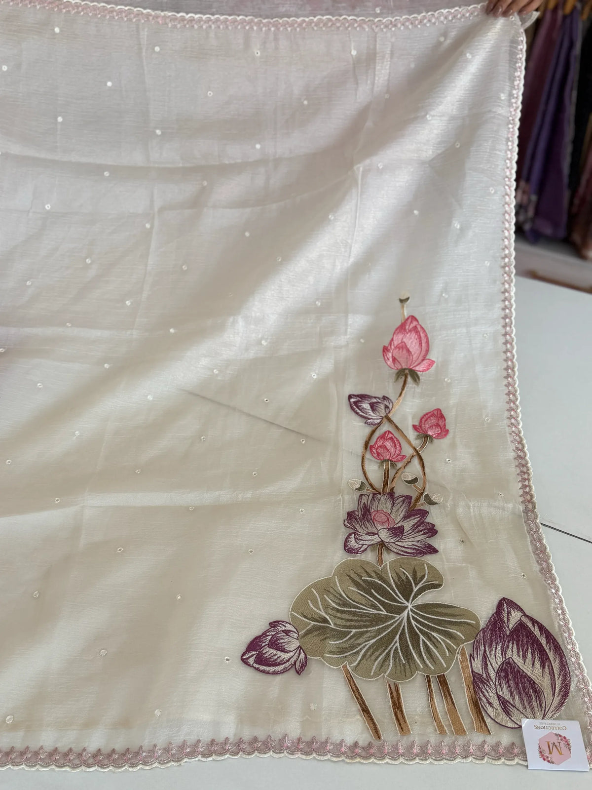 Premium shimmer organza saree/ SA266