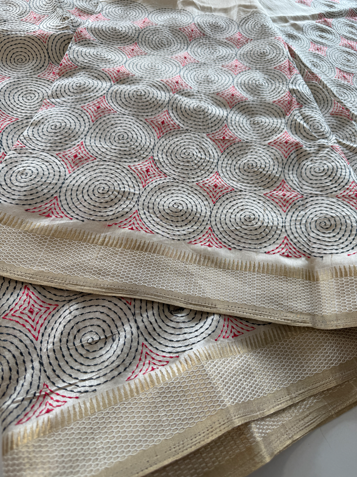 Soft semi Tussar Saree/ 7684c