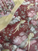 Linen cotton blend unstitched salwar set / NC292