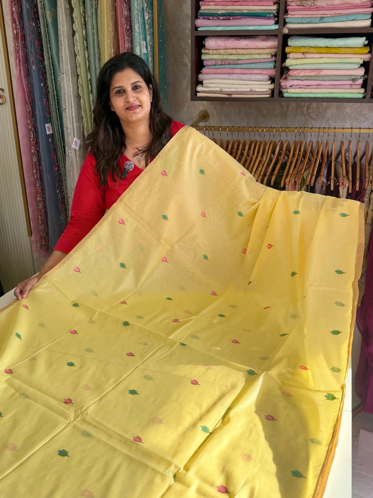 Soft Chanderi jamdhani weaves / SA74