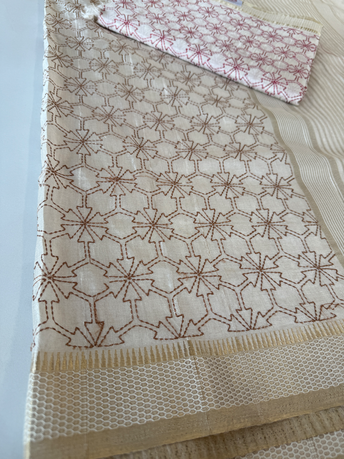 Soft Semi Tussar Saree/ 8016