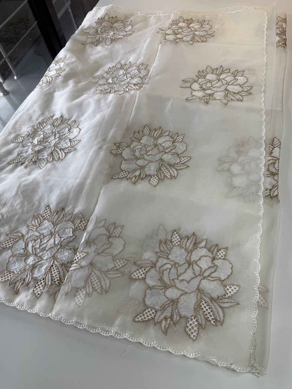 Soft organza saree/ CW766