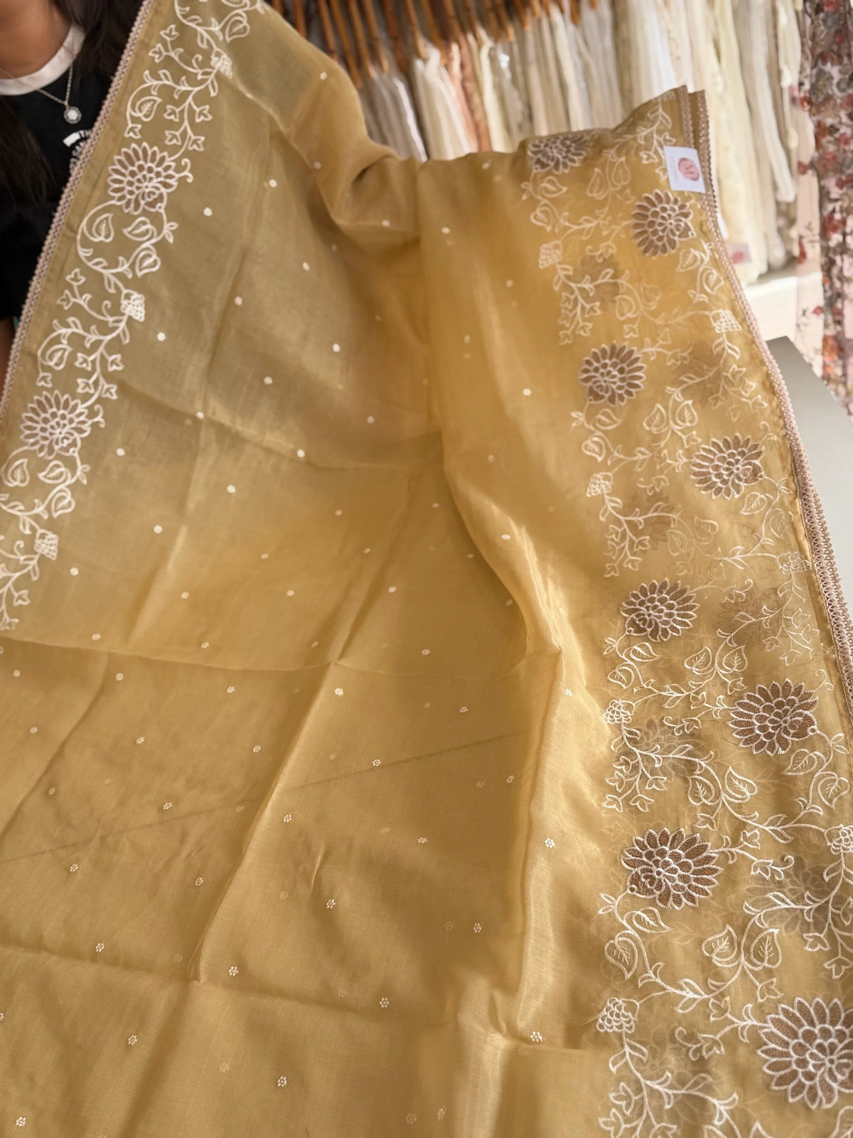 Tissue Chanderi Blended Saree/ 857E