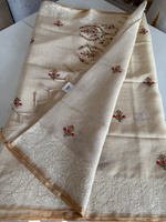 Tissue Linen Saree/ SR564