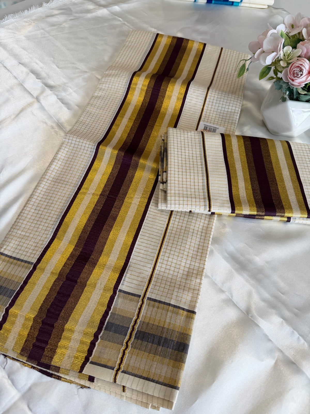 Micro check set Mundu / D207