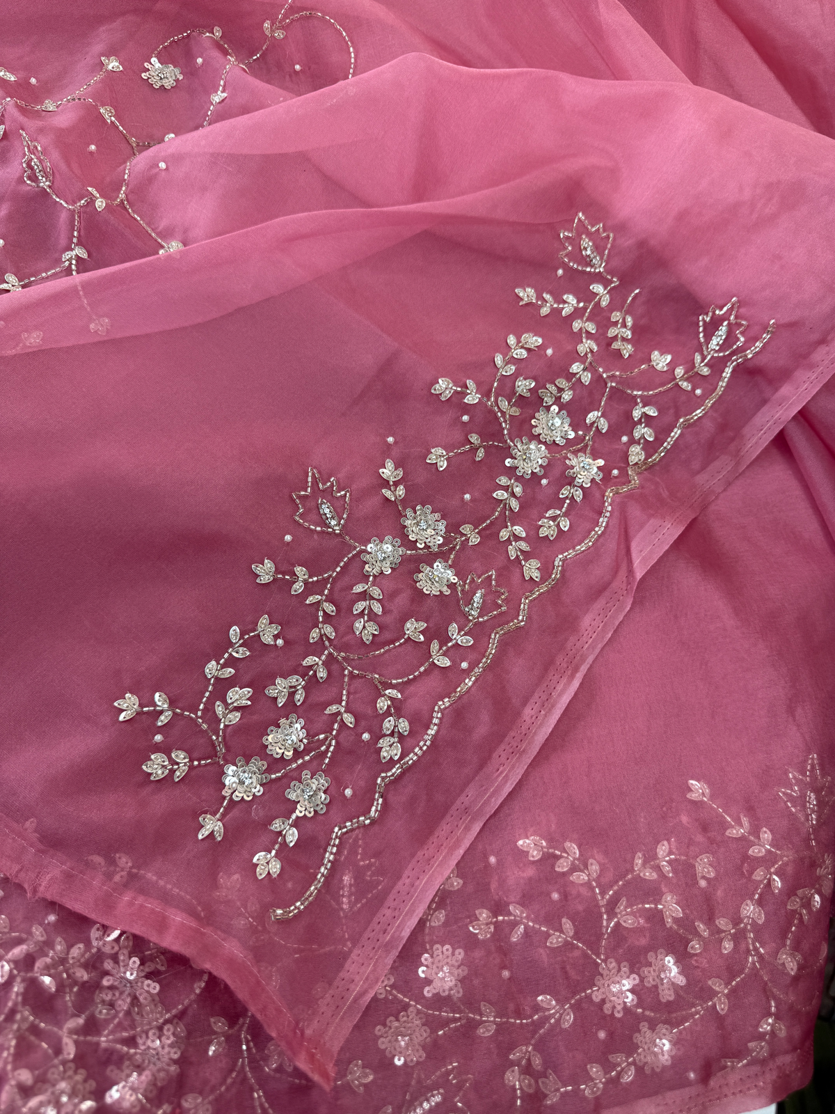 Soft Organza party wear saree/ HM115