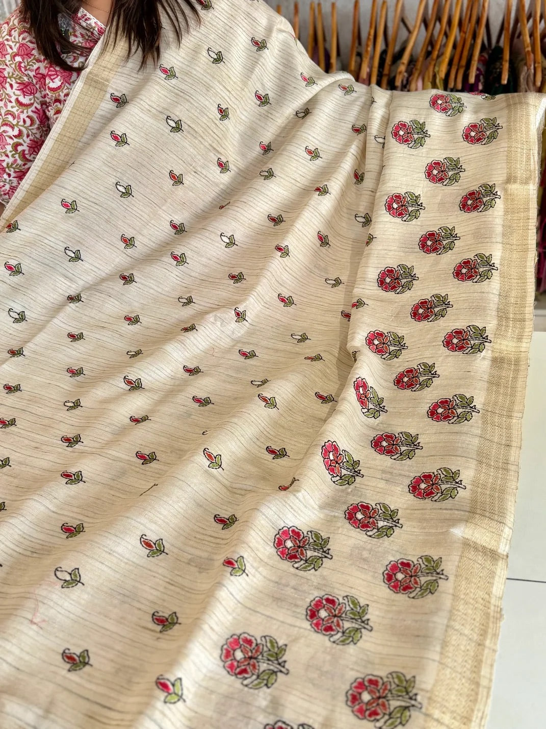 Soft semi Tussar Saree/ MC305