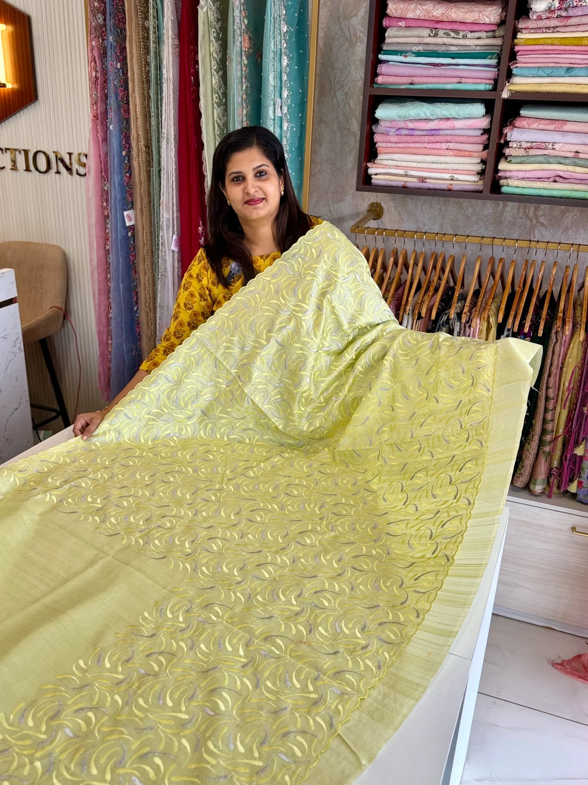 Semi silk saree/ 8036