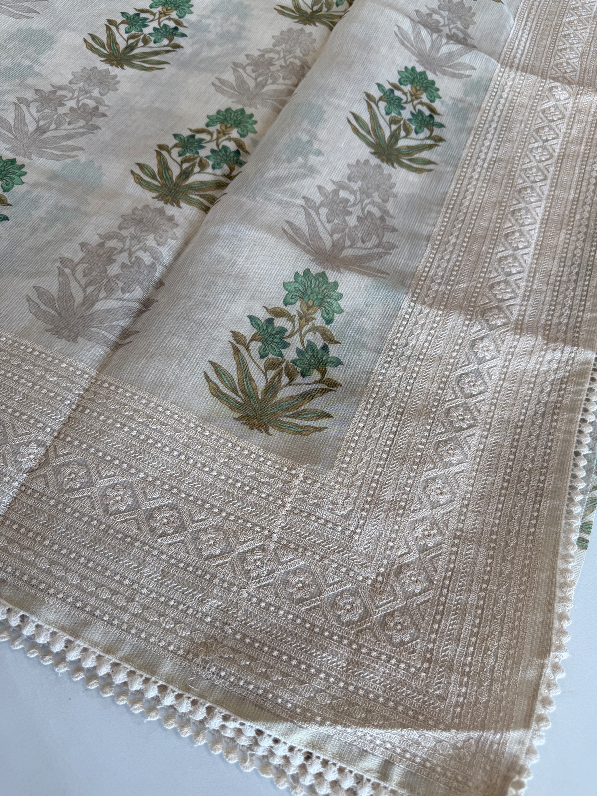 Tissue net kotta Saree/ K610