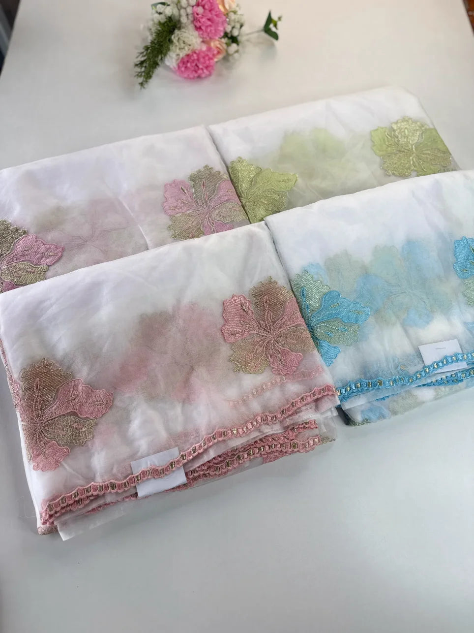 Soft organza saree/ CW865