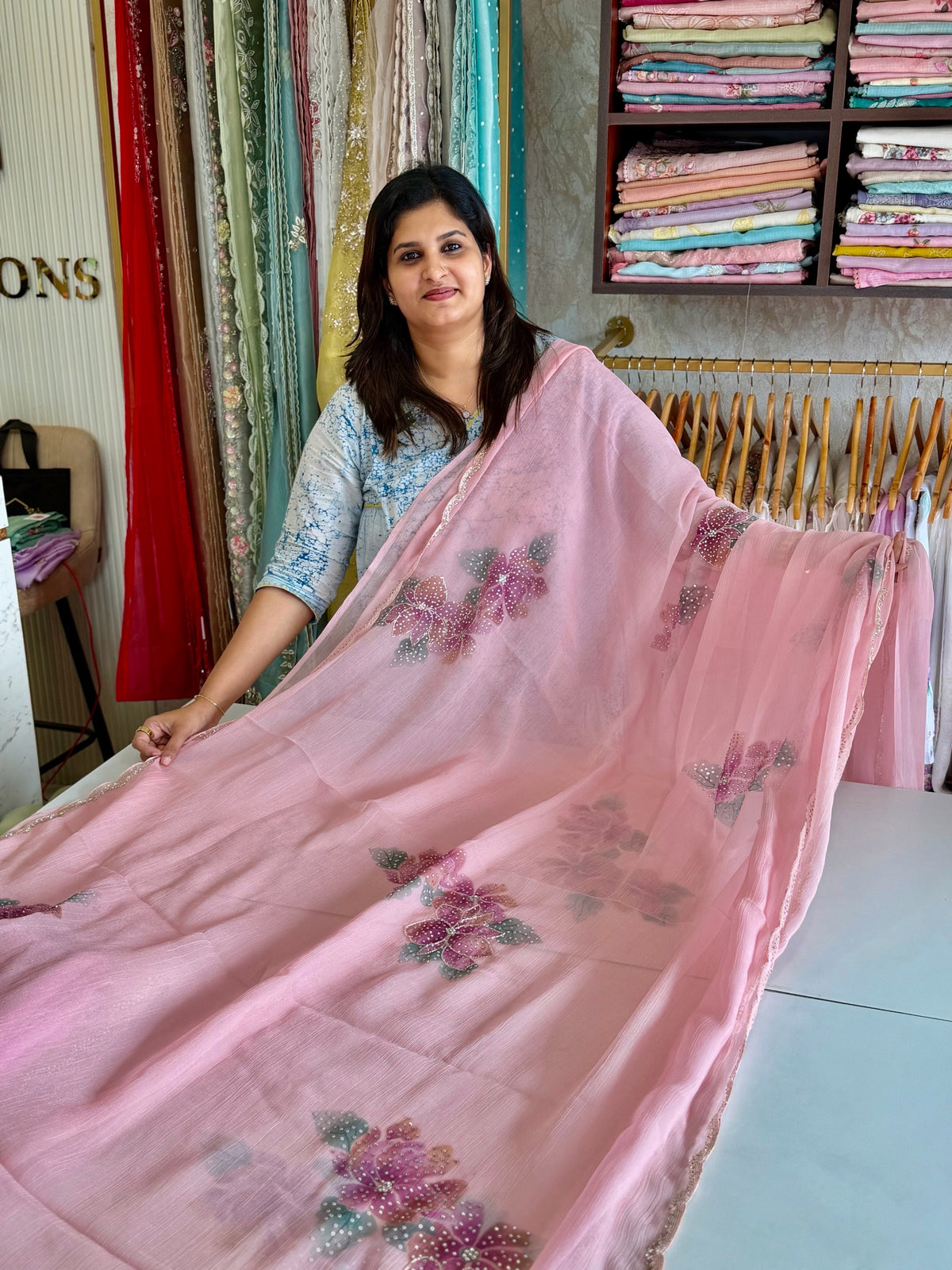 Chiffon saree/ HW409