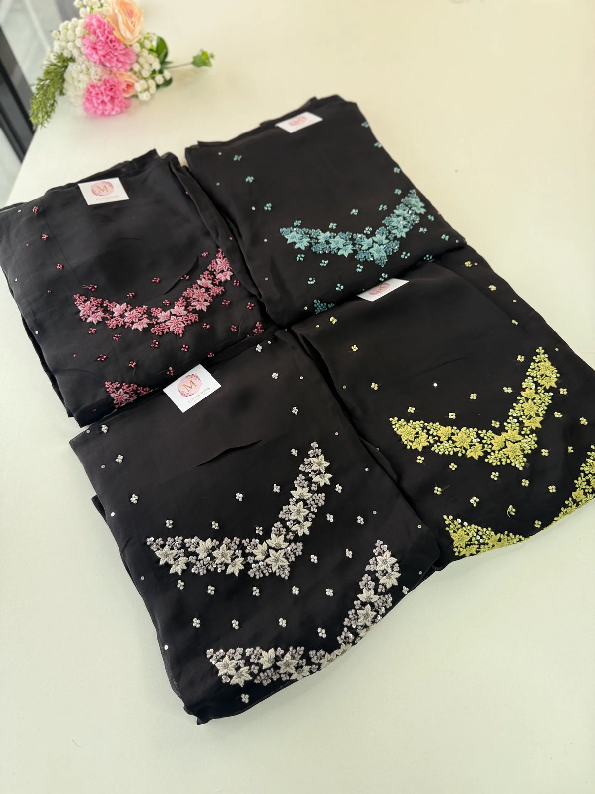 Pure viscous Georgette unstitched salwar set / NC282