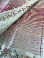 Soft semi Tussar Saree/ D490
