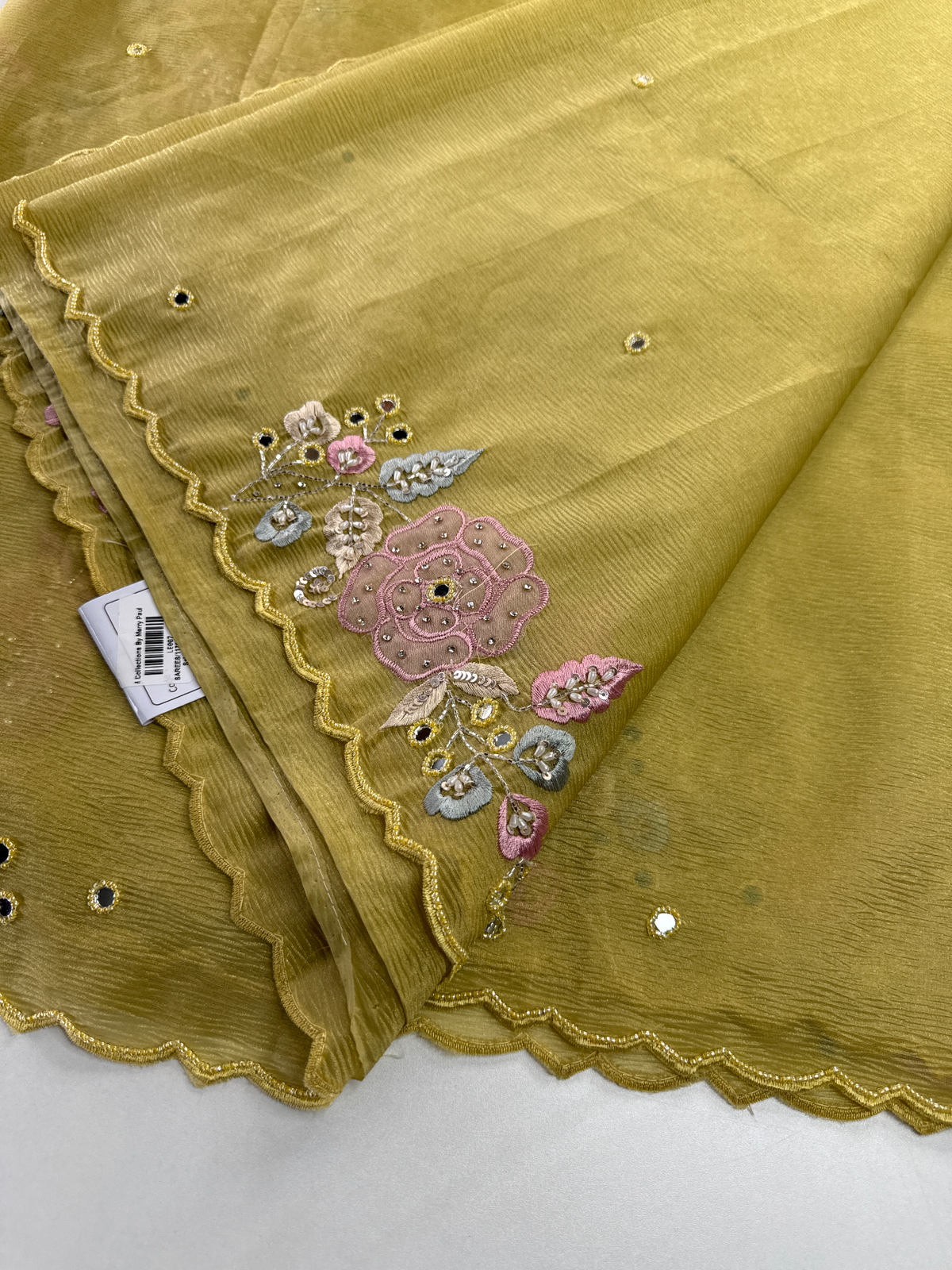 Crushed Tissue Saree/ SP007