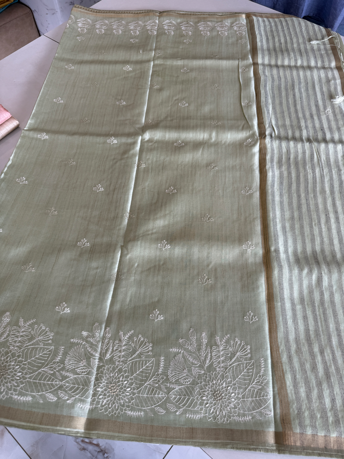 Soft Semi Tussar Saree/ FGD613