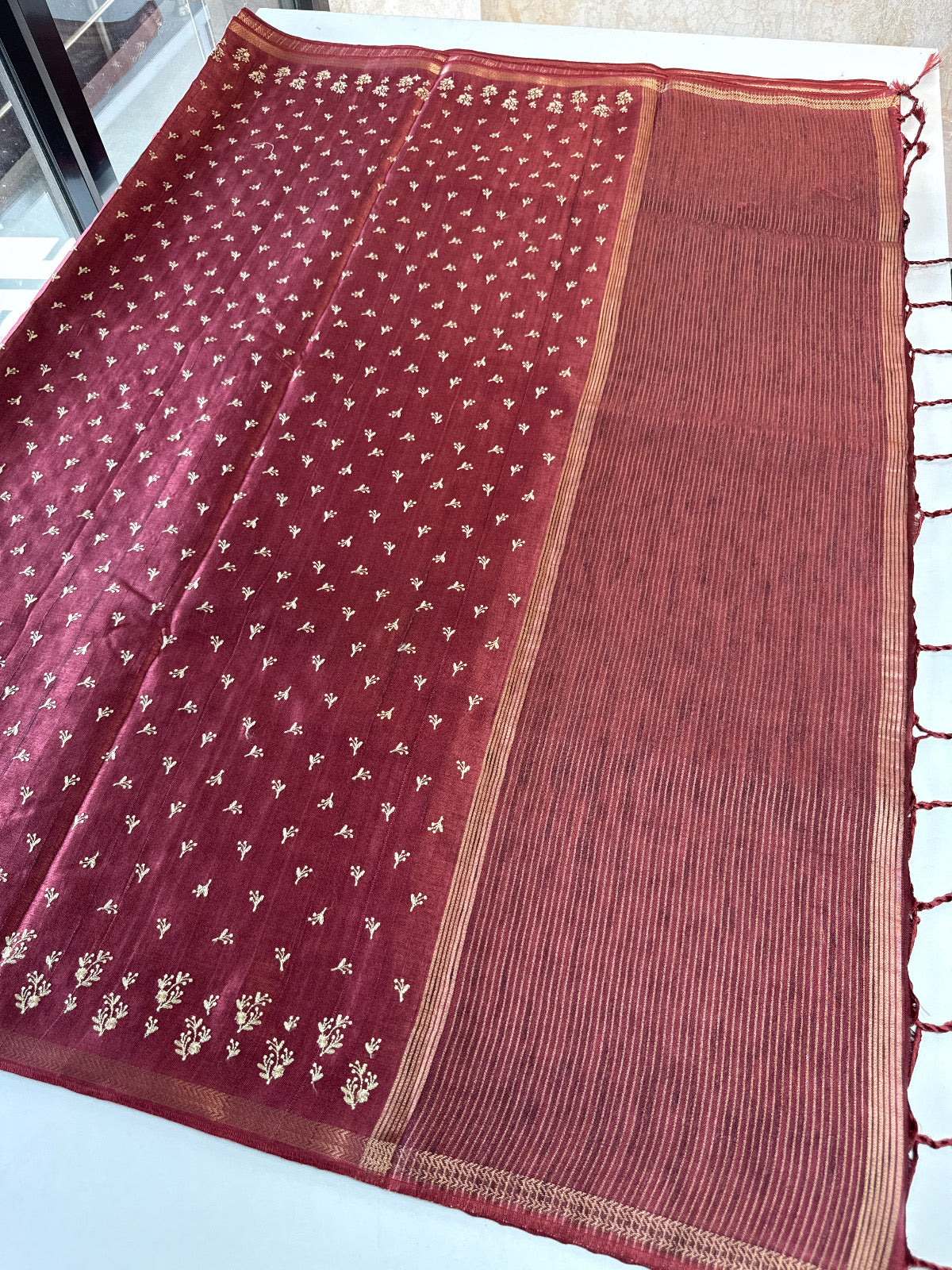 Soft semi Tussar saree/ D470