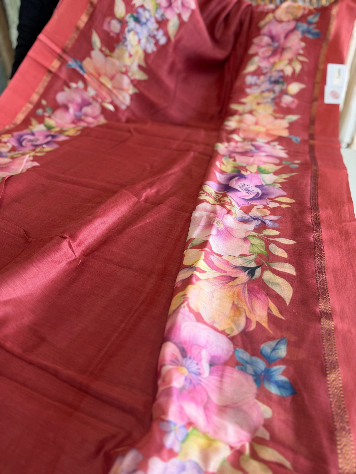 Pure Chanderi silk saree/ Z5712