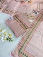 Slub silk unstitched salwar set / NC227