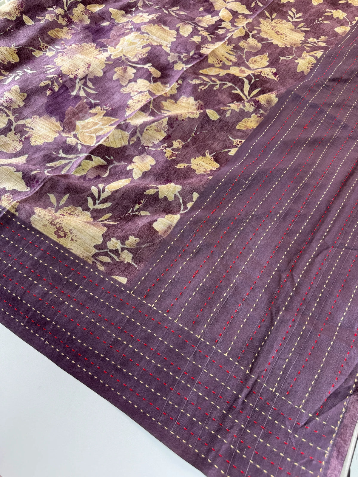 Semi Tussar printed saree/ PP06