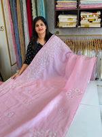 Crushed crape saree/ AM101