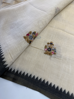 Tissue linen blended saree/ 1671
