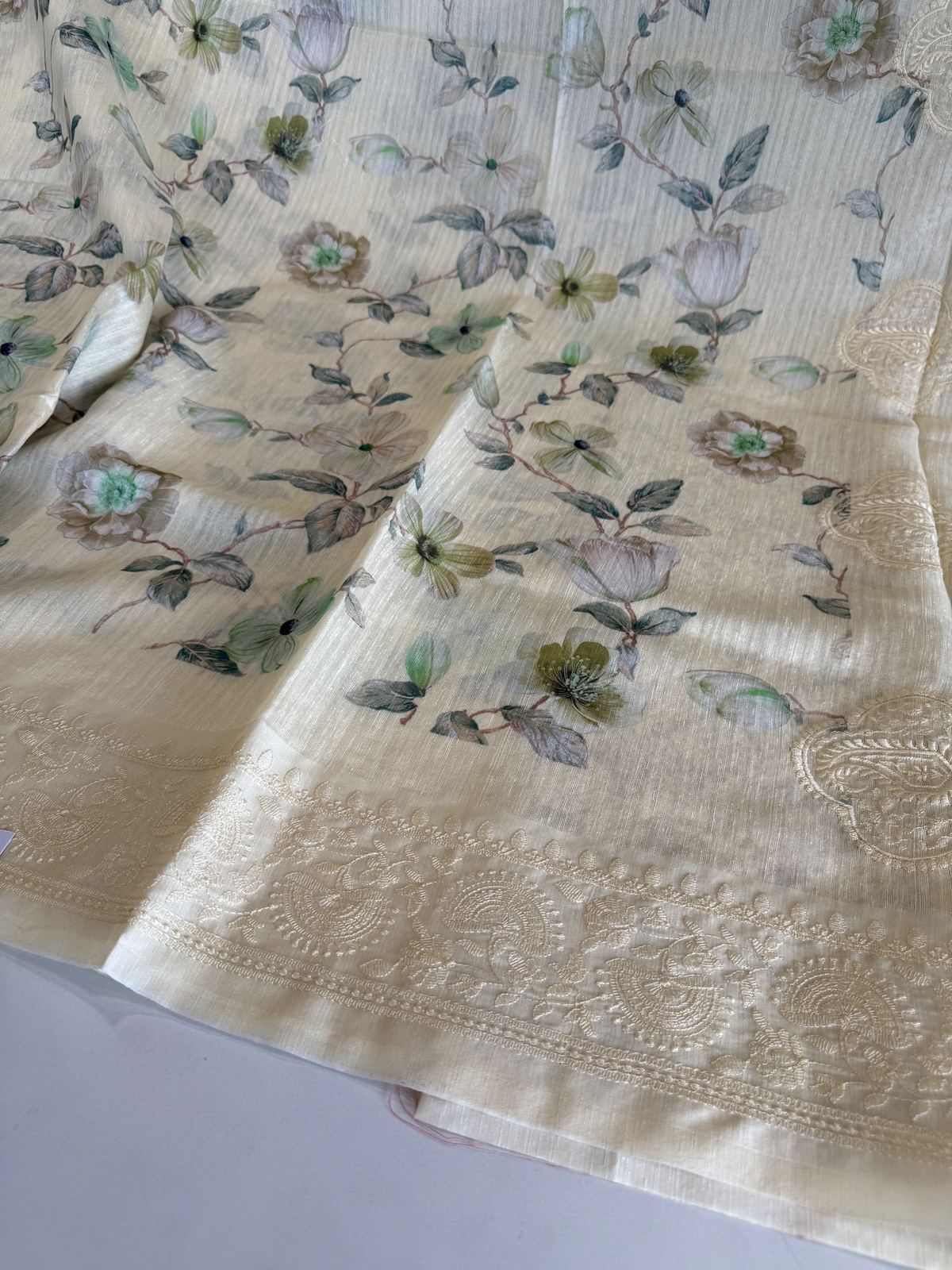 Semi Jute Saree/ 5191