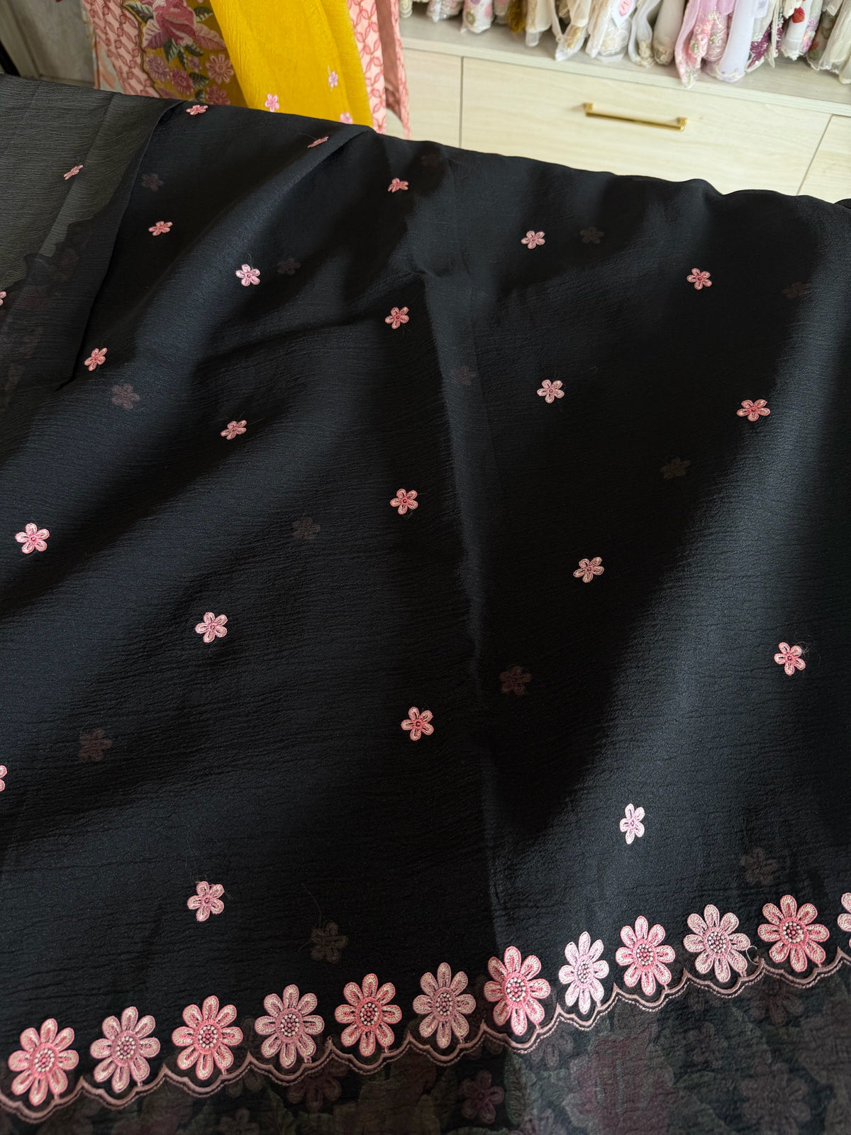 Crushed Crape Saree/ SC44