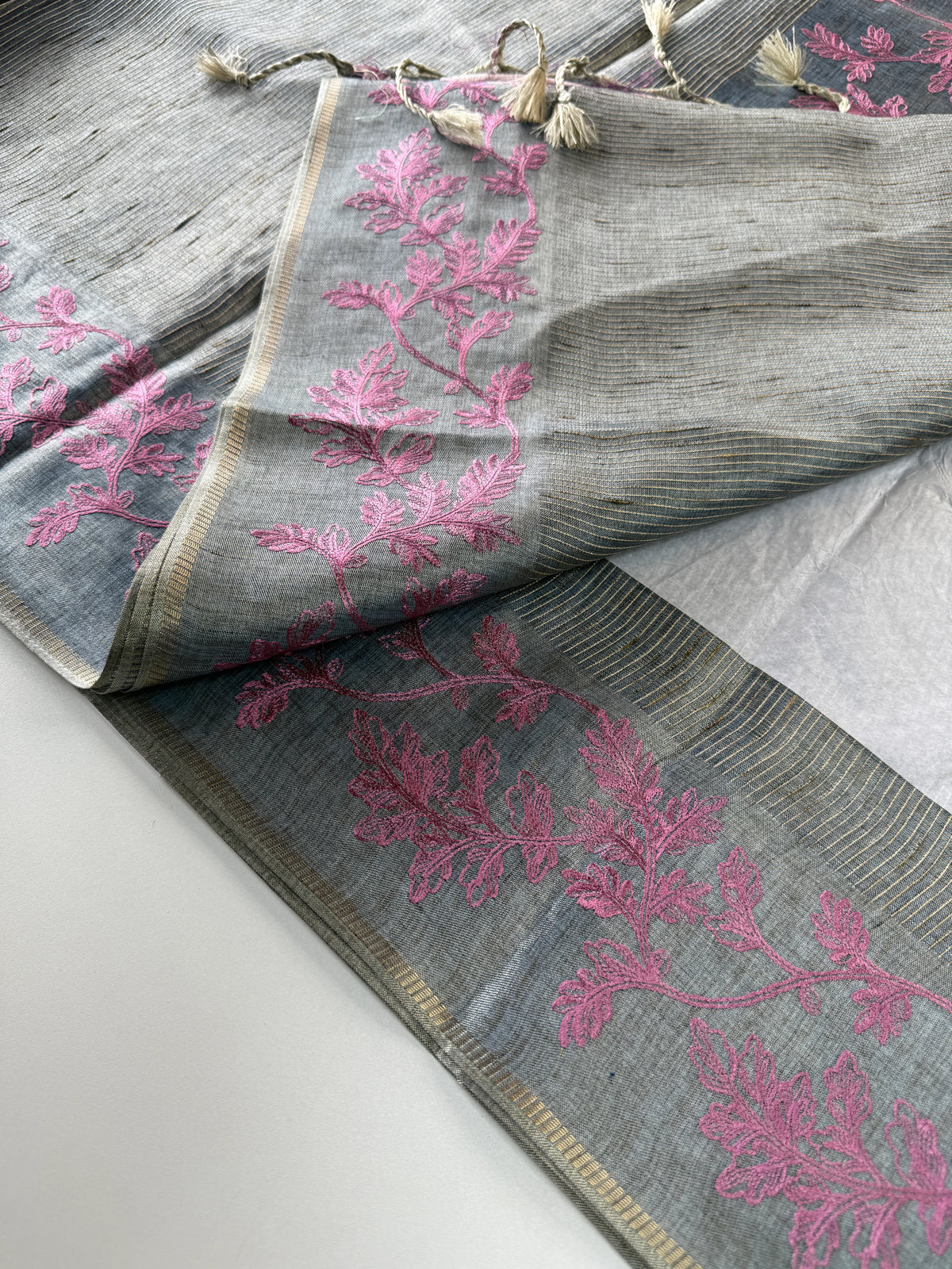 Semi Tussar Saree/ FG690