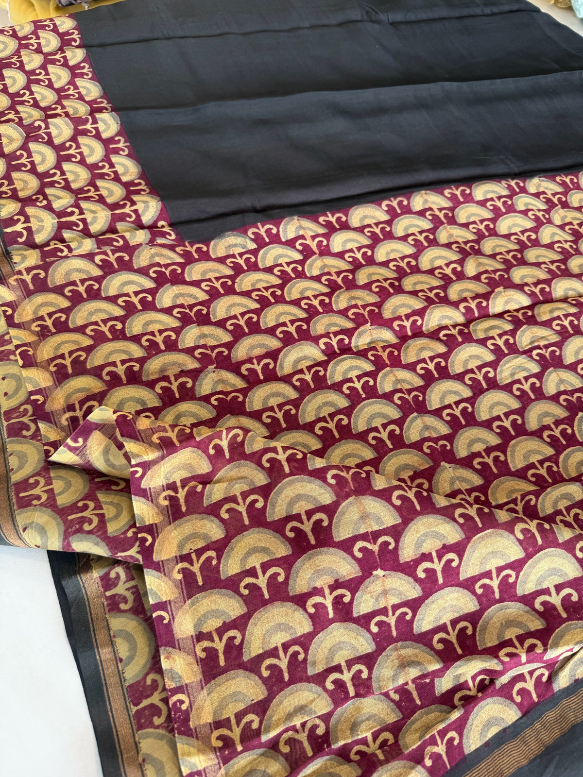 Pure Chanderi silk saree / CP1