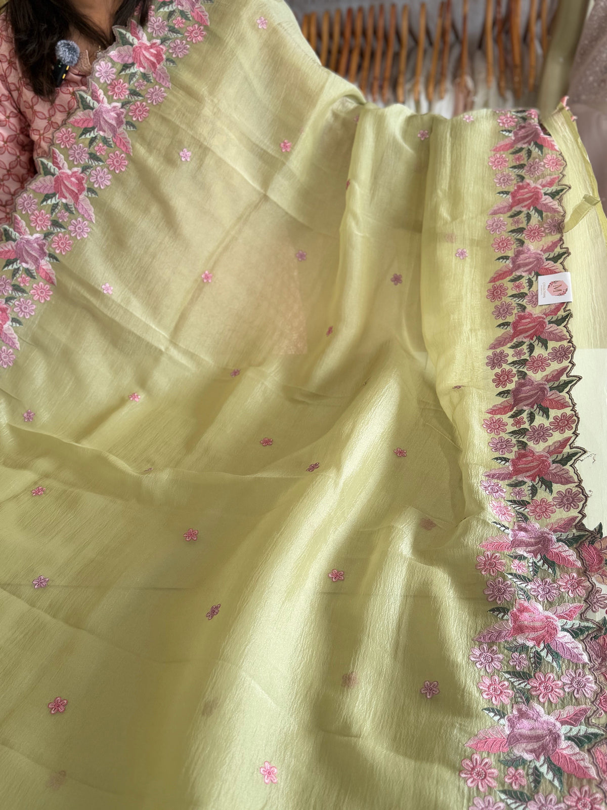 Crushed Crape Saree/ SC44