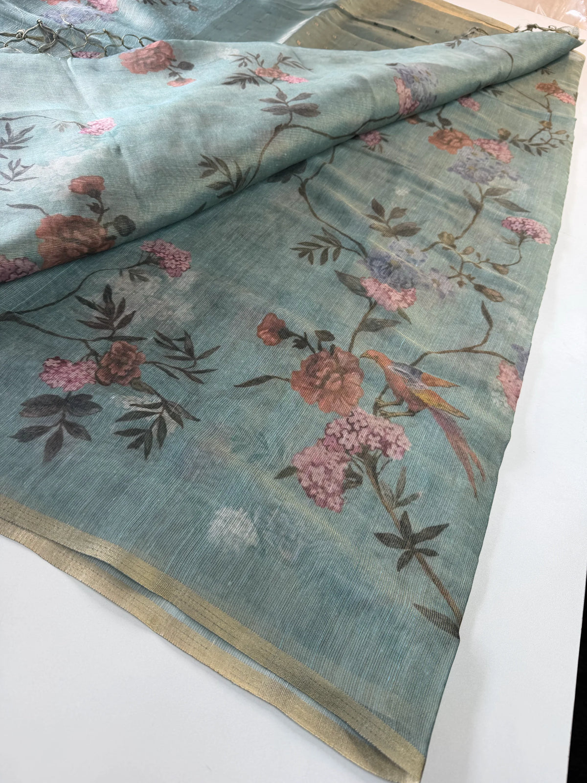 Tissue Chanderi blended saree/ GDF11