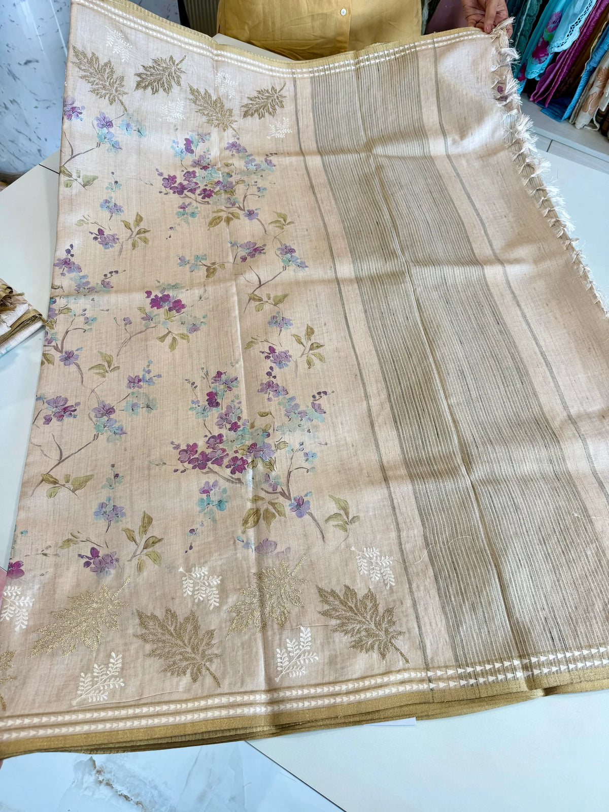 Soft semi Tussar Saree/ 2295