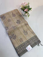 Soft seminTussar Saree/ D523