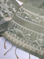 Jambani Chanderi cotton unstitched salwar set / D210
