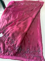 Satin Organza Saree/ AM108