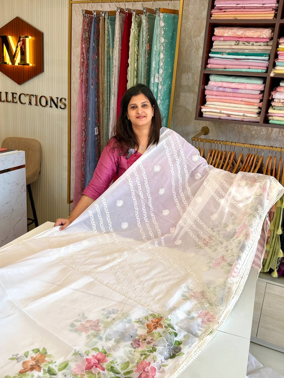 Organza Saree/ 3450